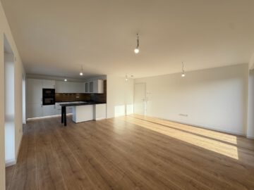 # IMMOTIONAL - KLIMAFREUNDLICHE NEUBAUWOHNUNGEN NACH QNG IN BAD BEDERKESA - WOHNUNG 14 - Wohn- und Küchenbereich