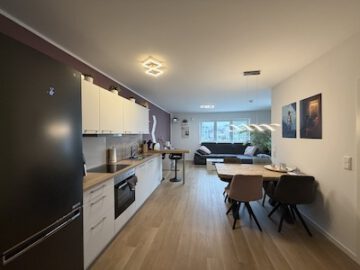 #IMMOTIONAL - MODERNE NEUBAUWOHNUNG MIT BALKON IN BAD BEDERKESA - Küche mit Essbereich